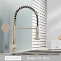 Kitchen Sink Faucet Single Hanlde Single Hole 2 Ways Sprayer Hot and Cold Water Tap Deck Mounted Bathroom Kitchen Crane