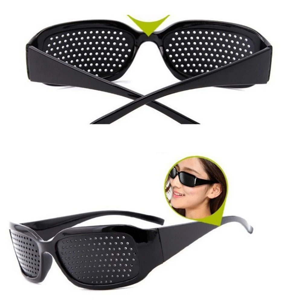 Pinhole Glasses for Eye Strain Relief - Lightweight Vision Training Aid Tidesmit