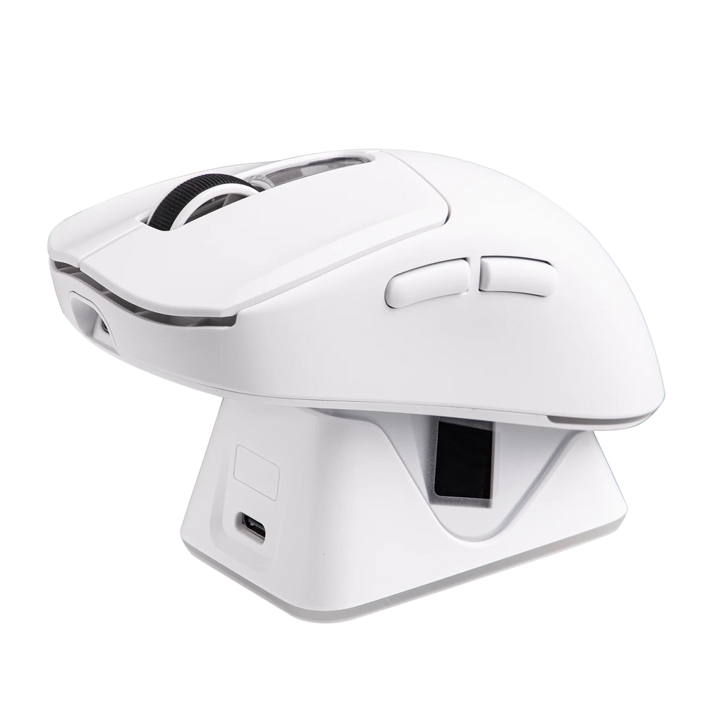 EPOMAKER NEX Lite Wireless Gaming Mouse Wired/Bluetooth/2.4Ghz Ergonomic PAW3311 Sensor Mouse with Dual-Screen for PC/Mac/Linux