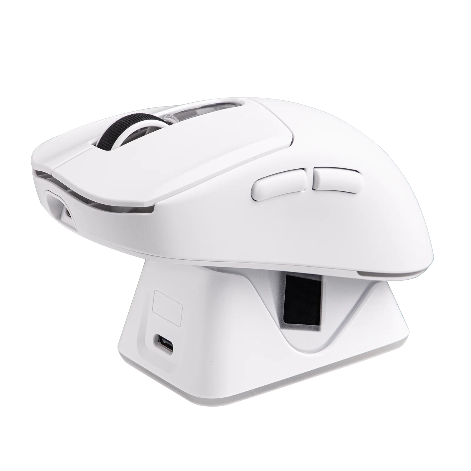 EPOMAKER NEX Lite Wireless Gaming Mouse Wired/Bluetooth/2.4Ghz Ergonomic PAW3311 Sensor Mouse with Dual-Screen for PC/Mac/Linux