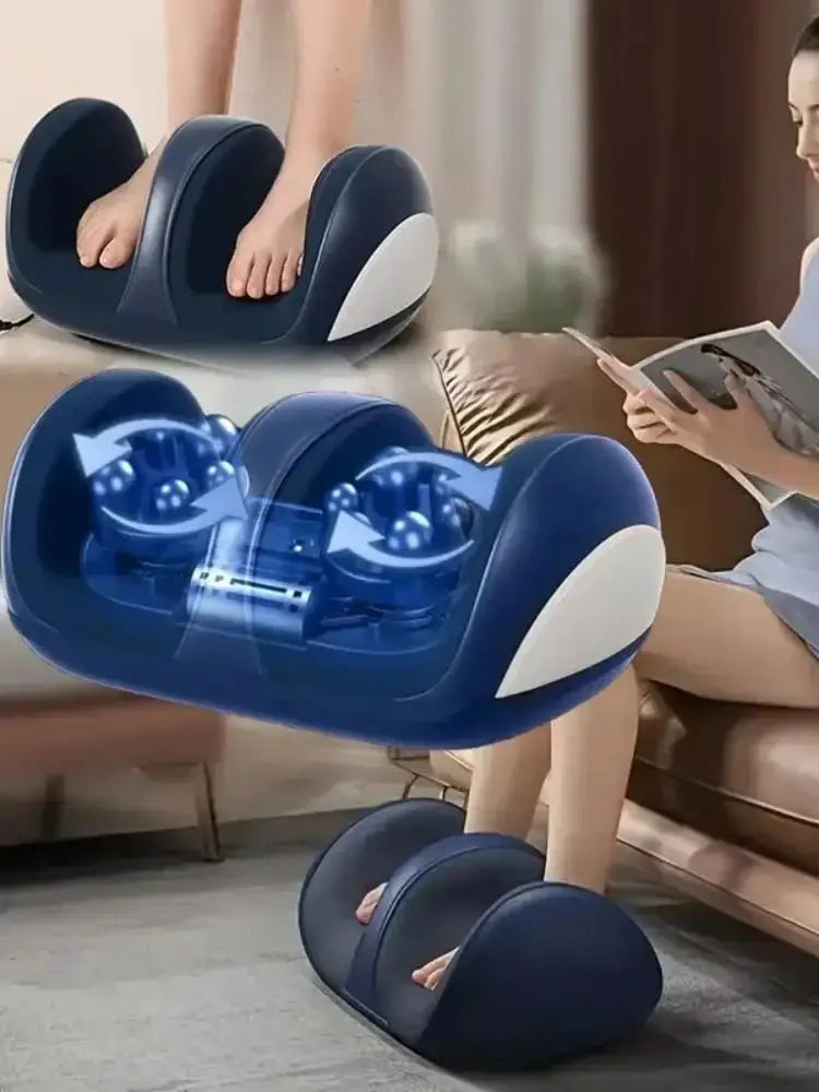 Electric Foot and Leg Massager with Heated Sole Therapy - Ivory Relaxation Treatment Tidesmit