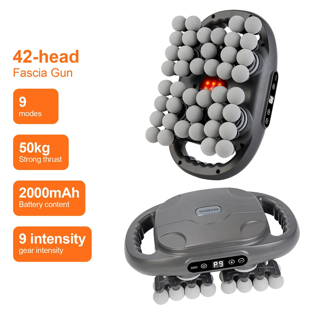 Deep Tissue Massage Gun with 99 Speed Settings and Heat Therapy Back Massage Instrument Tidesmit