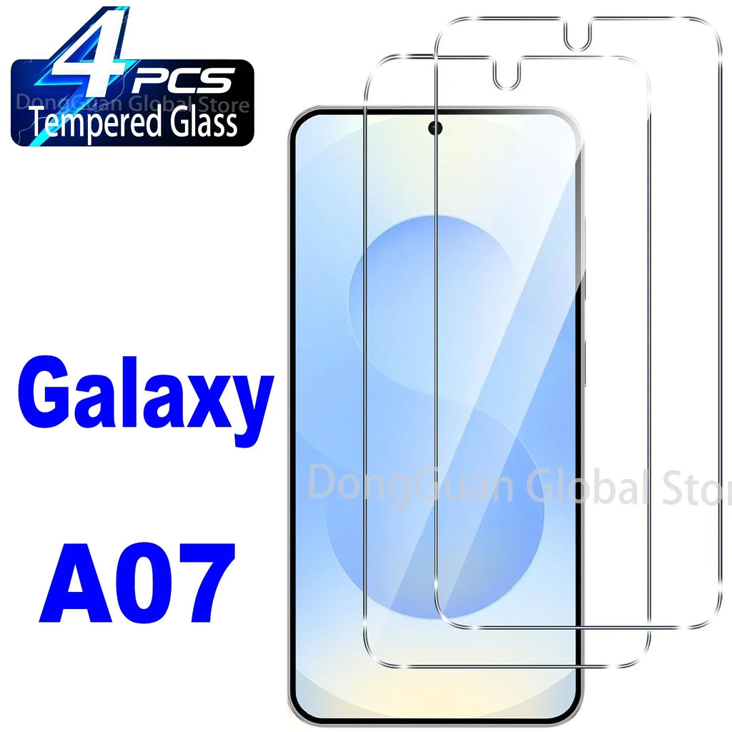 Samsung Galaxy A07 Tempered Glass Screen Protector - 9H Hardness Bundle Tidesmit