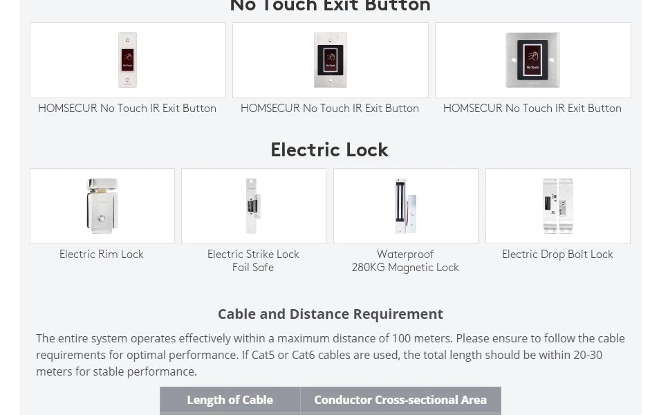 HOMSECUR 7” WIFI Tuya APP 4 Wire Video Door Phone Intercom System 1 Doorbell Camera 1 Indoor Monitor