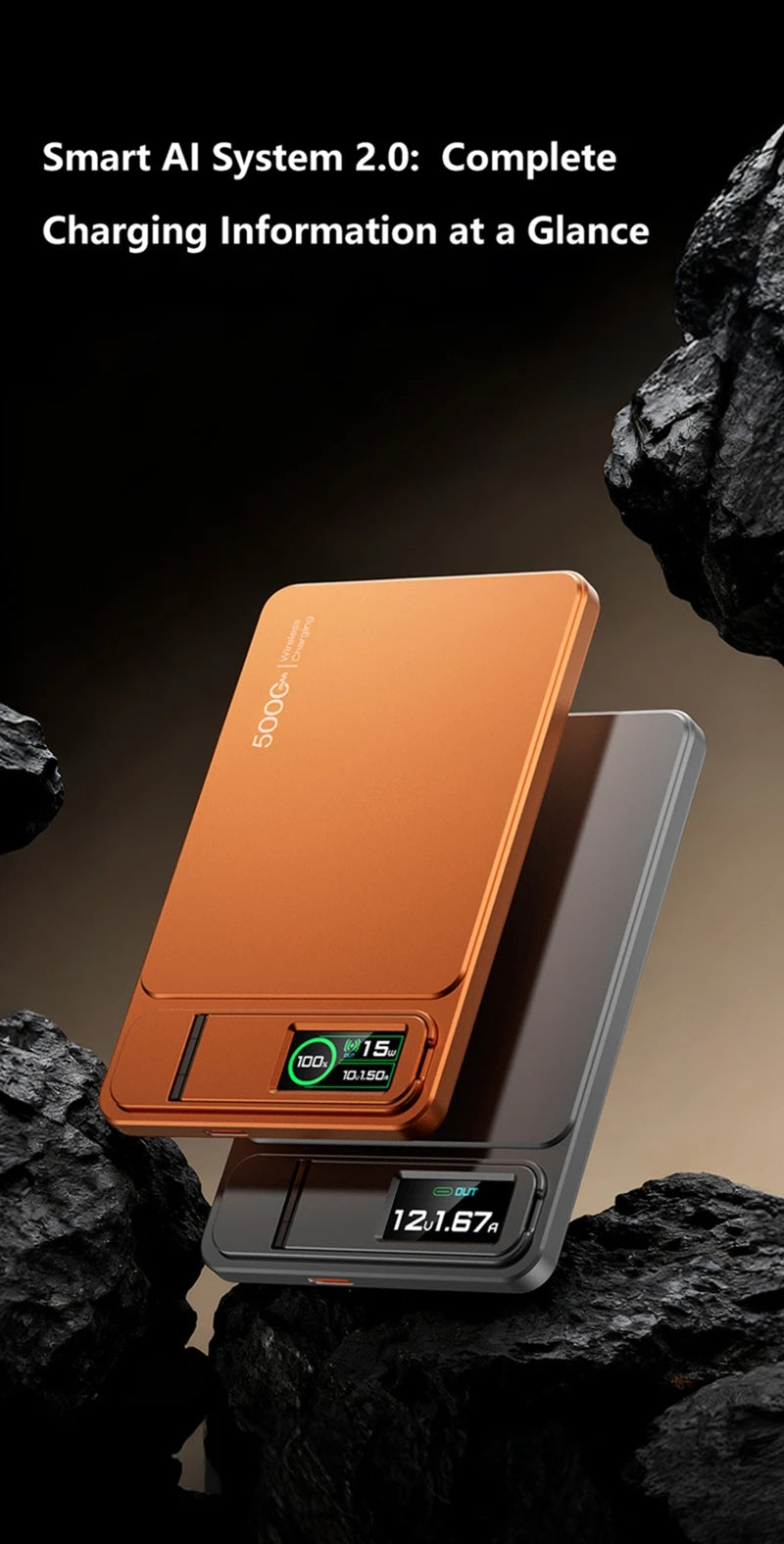 Magnetic Wireless Power Bank 10000mAh with 20W PD Fast Charging Tidesmit