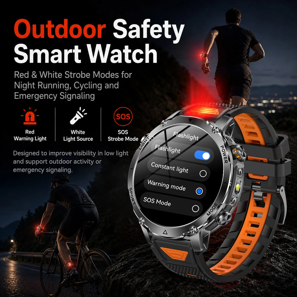New GPS Sapphire Glass Smartwatch Business men 1.7-inch AMLED Screen Clock 1400mAh Battery 10ATM waterproof Titanium alloy Watch