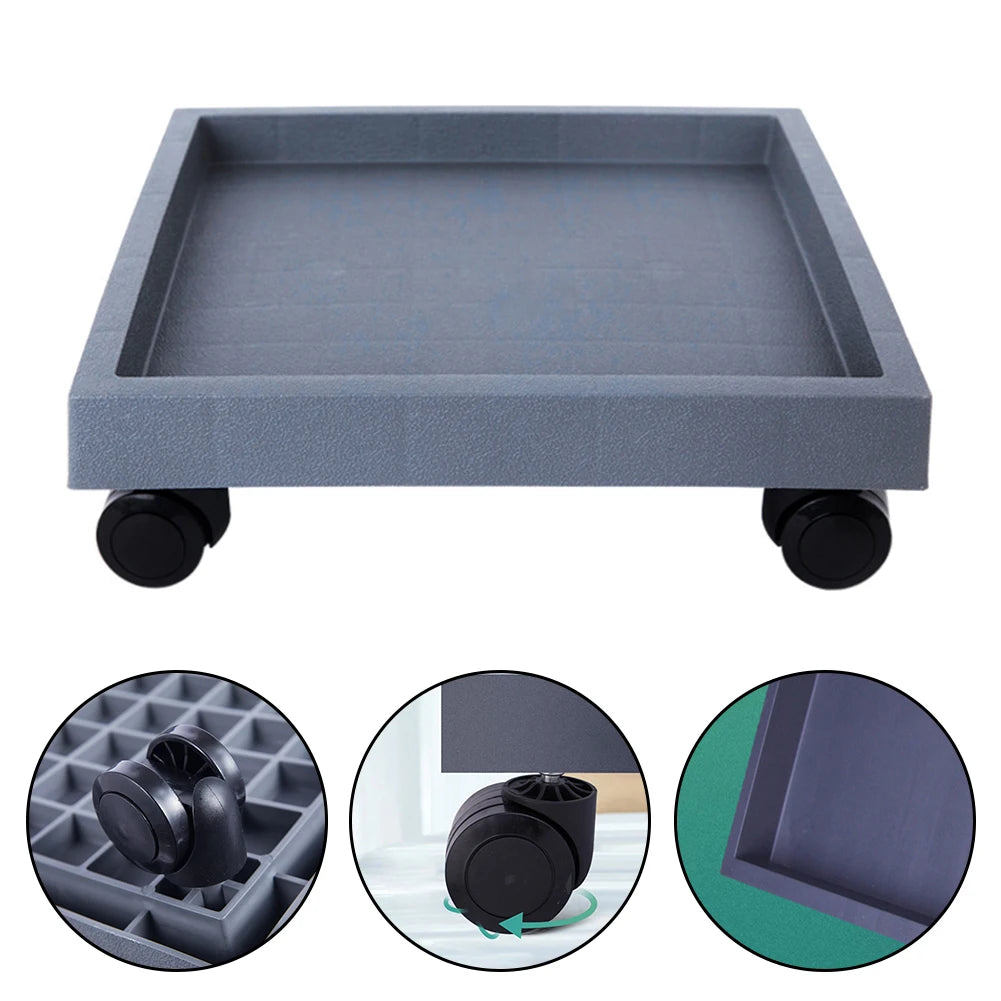 Industrial Design Outdoor Gardening Movable Wheel Tray Plant Container Tray Does Not Scratch Floor Maneuverability