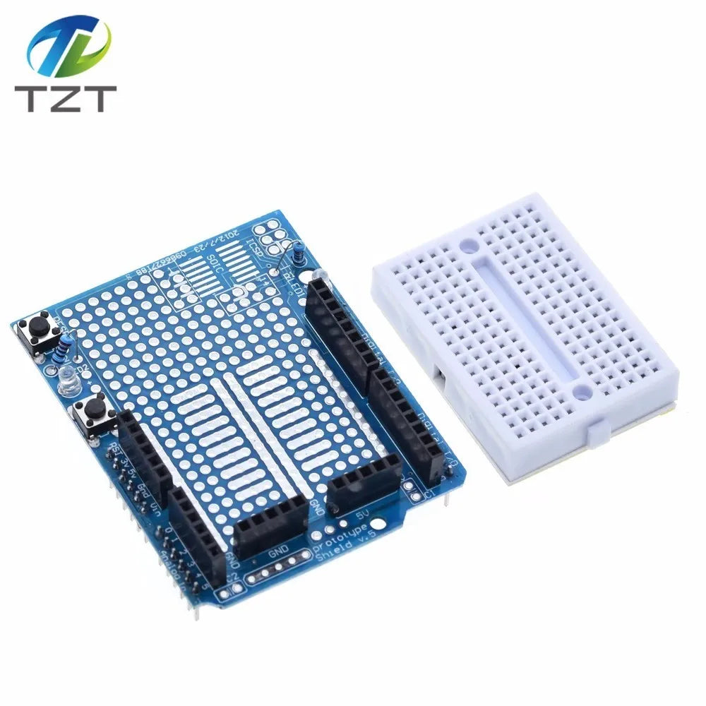 Smart Electronics UNO Proto Shield prototype expansion board with SYB-170 mini breadboard based For arduino UNO ProtoShield DIY