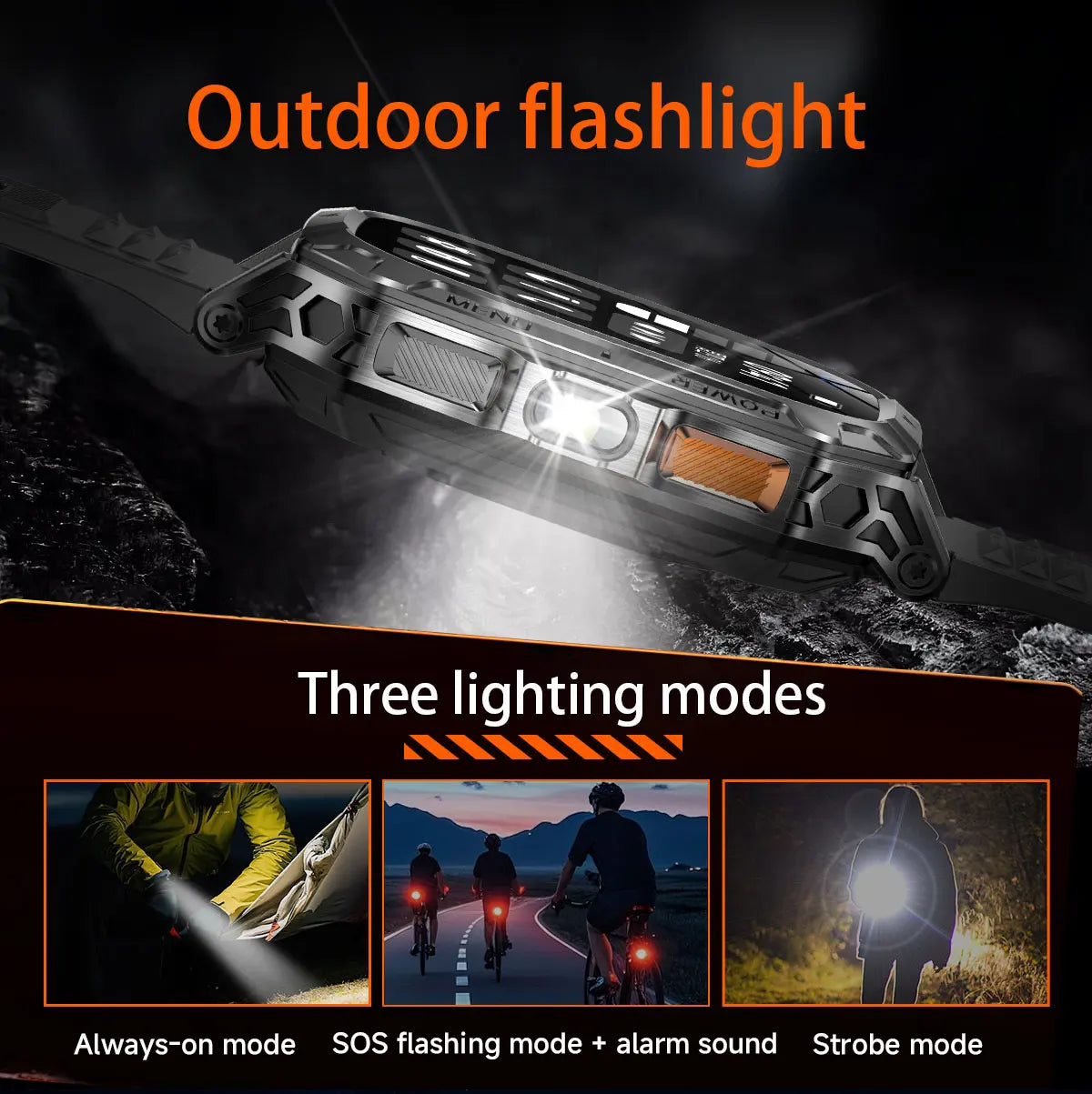 2026 New 1400mAh Big Battery Smart Watch Men Outdoor GPS Flashlight 10ATM Waterproof Bluetooth Call AMOLED HD Sports Smartwatch