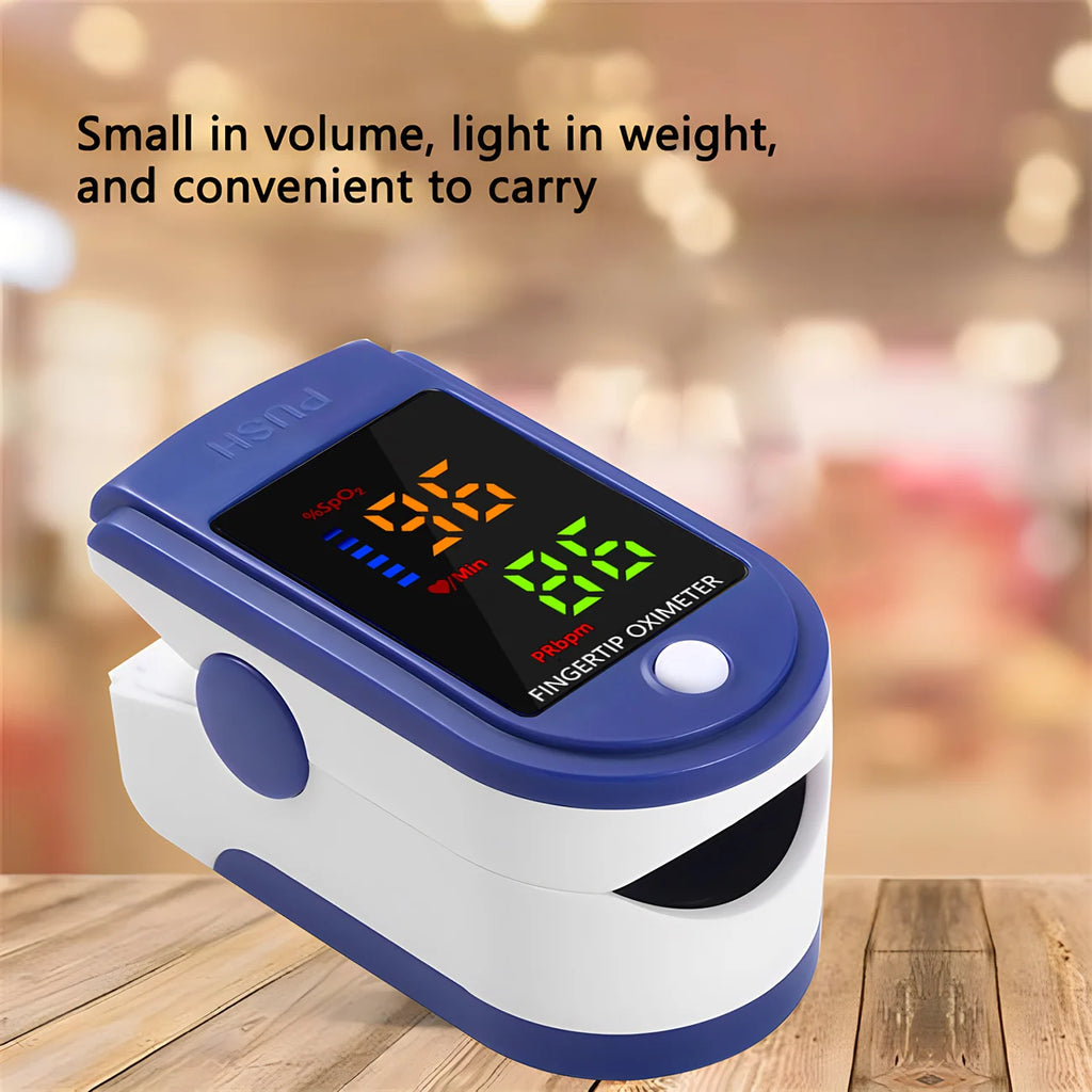 Finger Pulse Oximeter OLED Blood Oxygen Saturation Heart Rate Monitor Oxymeters Medical With Respiratory Digital Oximeter