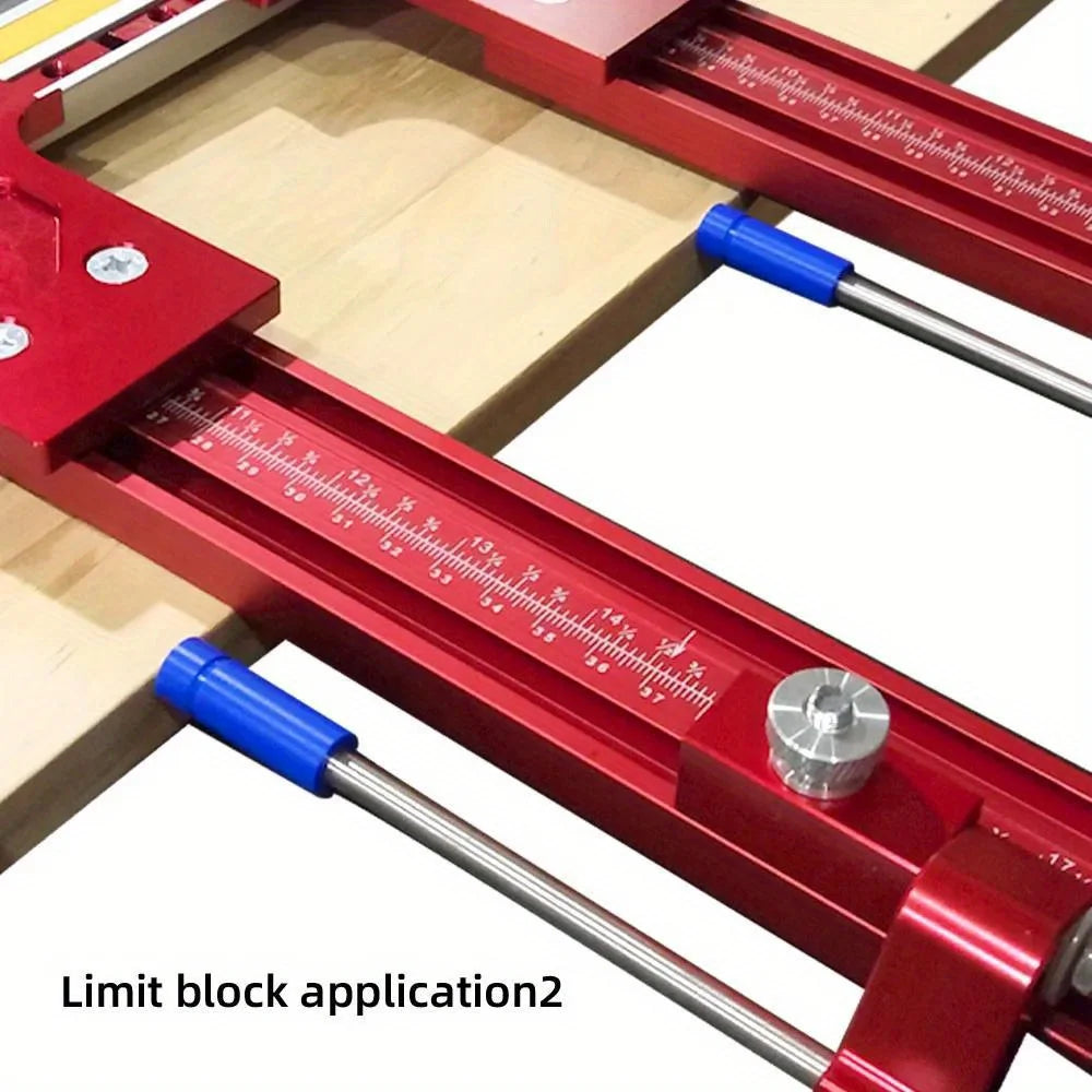 2-in-1 Parallel Guide Rail System Track Saw Angle Clamp,Aluminum Guide for Makita & Festool Rail,Circular Saw Cutting Positioner