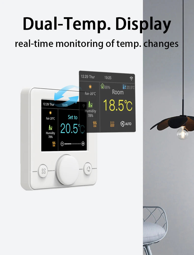 Tuya WiFi Smart Floor Heating Thermostat Regulator Warm Electric/Water Gas Boiler Remote Temperature Controller Alexa Google