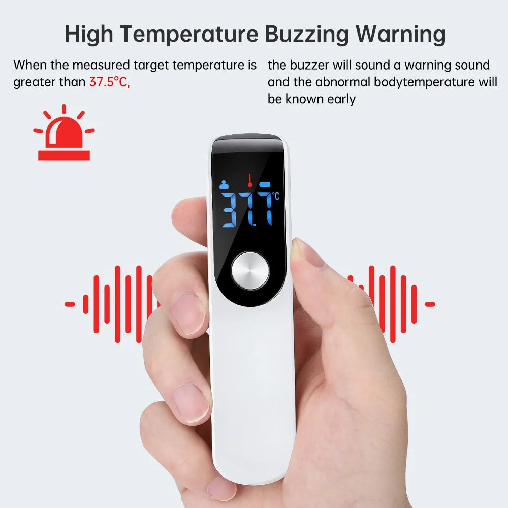 Wrist Blood Pressure Monitor LED English Voice Broadcast Tonometer BP Monitor Non Contact Infrared Medical Thermometer