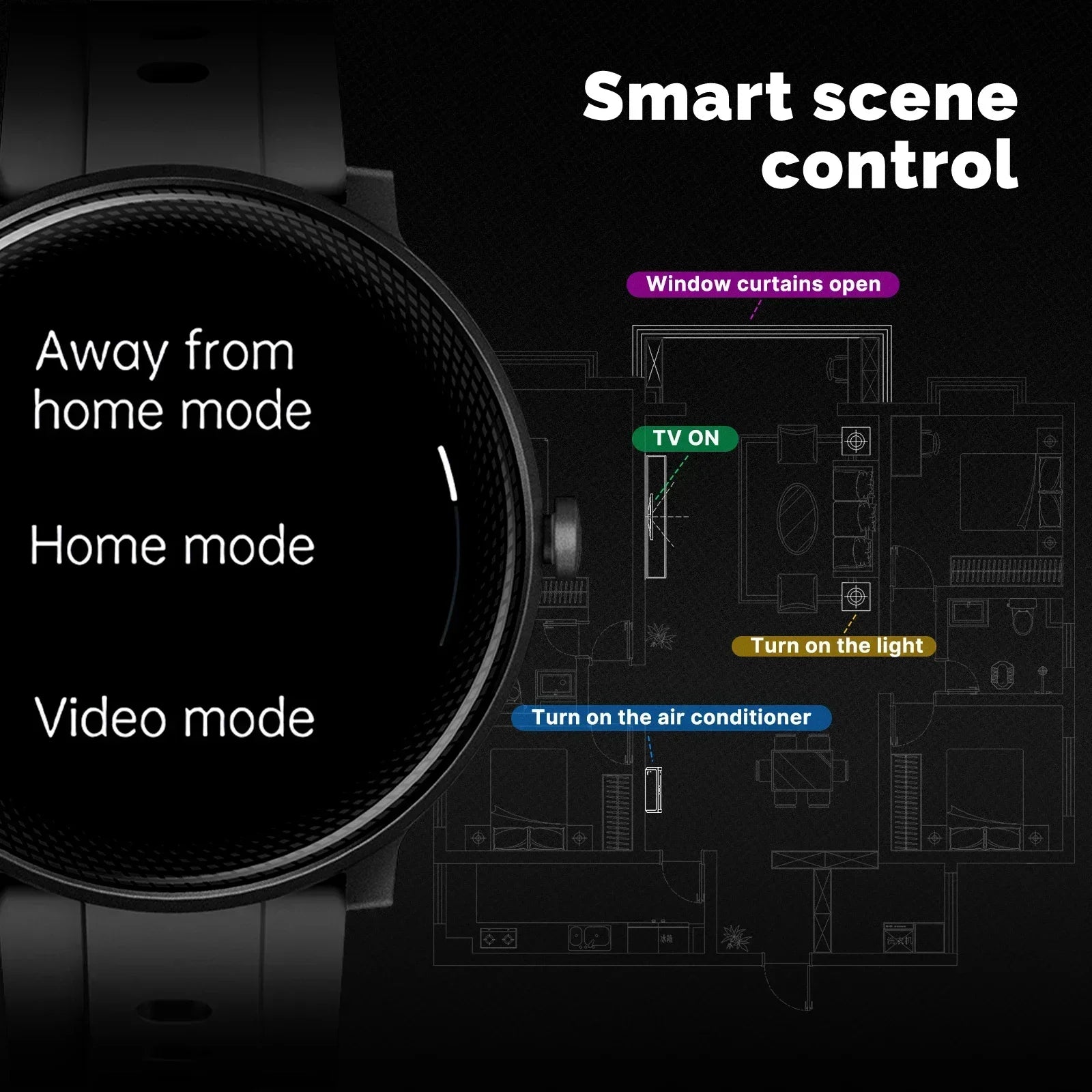 MOES Smart Watch Alexa Built-in Fitness Tracker Heart Rate and Two Dial Styles Blood Oxygen Monitor, IP68 Waterproof Touchscreen