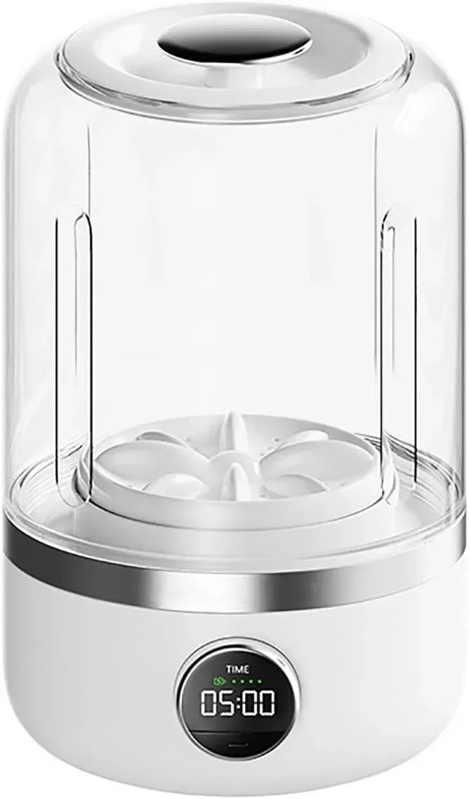 Tidesmit 1L portable wireless underwear washing machine showing compact laundry bucket and dehydration function