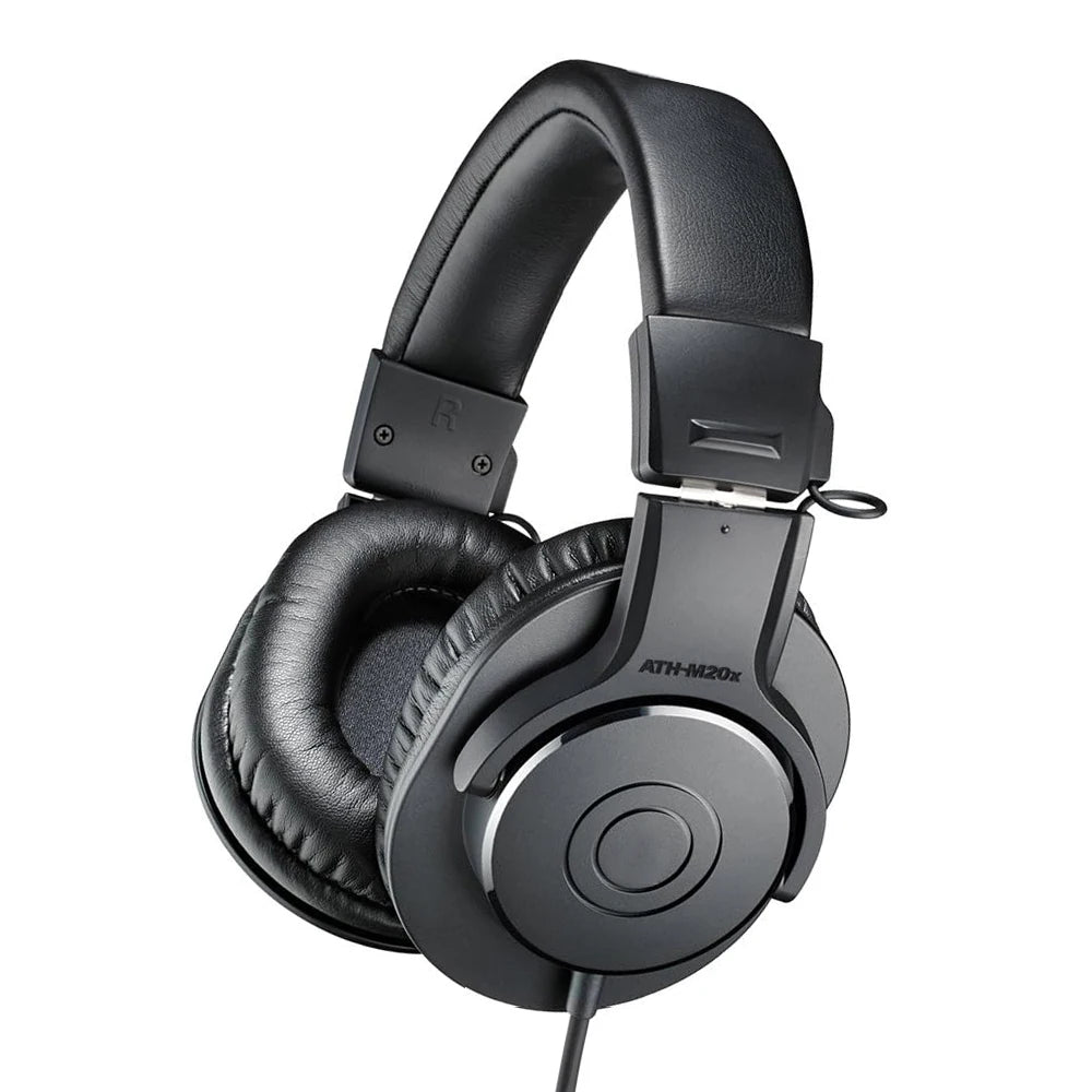 Audio Technica ATH M20X Over-Ear Studio Monitor Headphones - Black Tidesmit