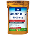 Tidesmit Vitamin B12 5000mcg Transdermal Patches with B2, B6 for Energy and Brain Support, 30 Count Supplement Pack.