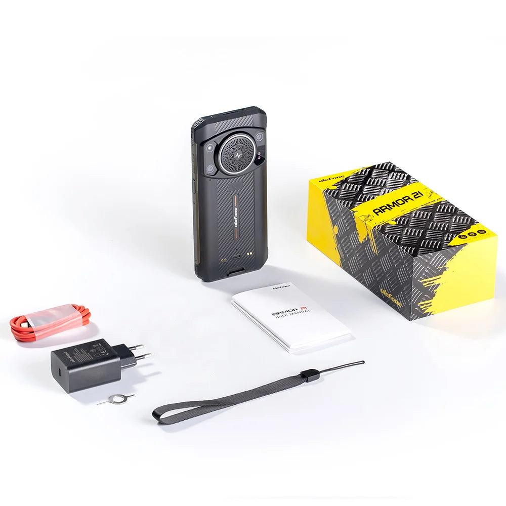 Ulefone Armor 21 16GB RAM 256GB ROM ，Android15  Helio G99 6nm, 64MP Camera,24MP Night Vision Camera ,9600mAh.6.58"120Hz.NFC