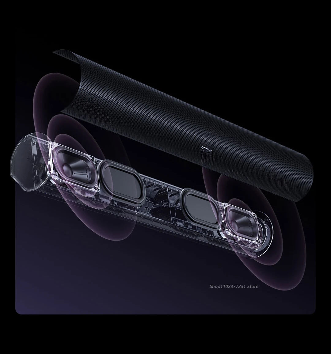 NEW Mijia REDMI Computer Speaker 2 Pro Four-Unit Two-Channel Stereo RGB Ambient Light Bluetooth 5.0 Built-in Microphone CN