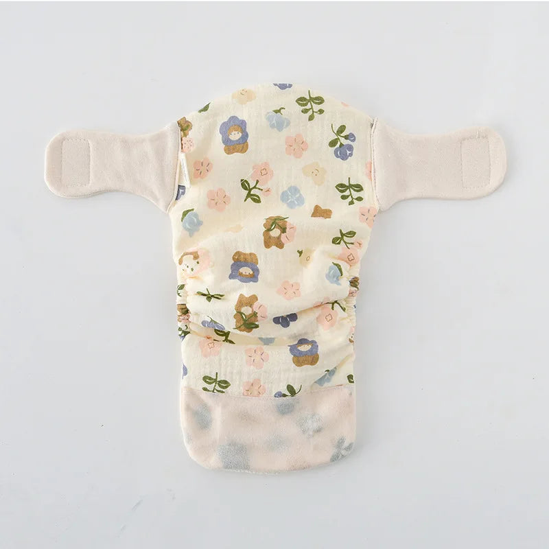 New Summer Cotton Baby Reusable Taped Diaper Cartoon Baby Training Pants Infant Shorts Nappies Panties Changing Underwear Cloth