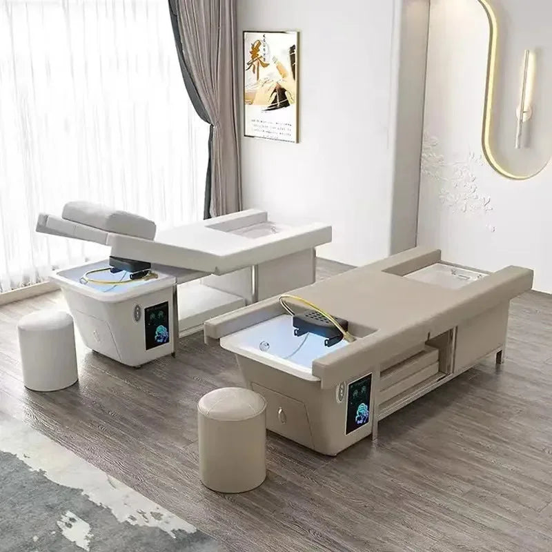 Electric Shampoo Massage Bed | Professional Head Therapy Spa Unit Massage Chairs Tidesmit