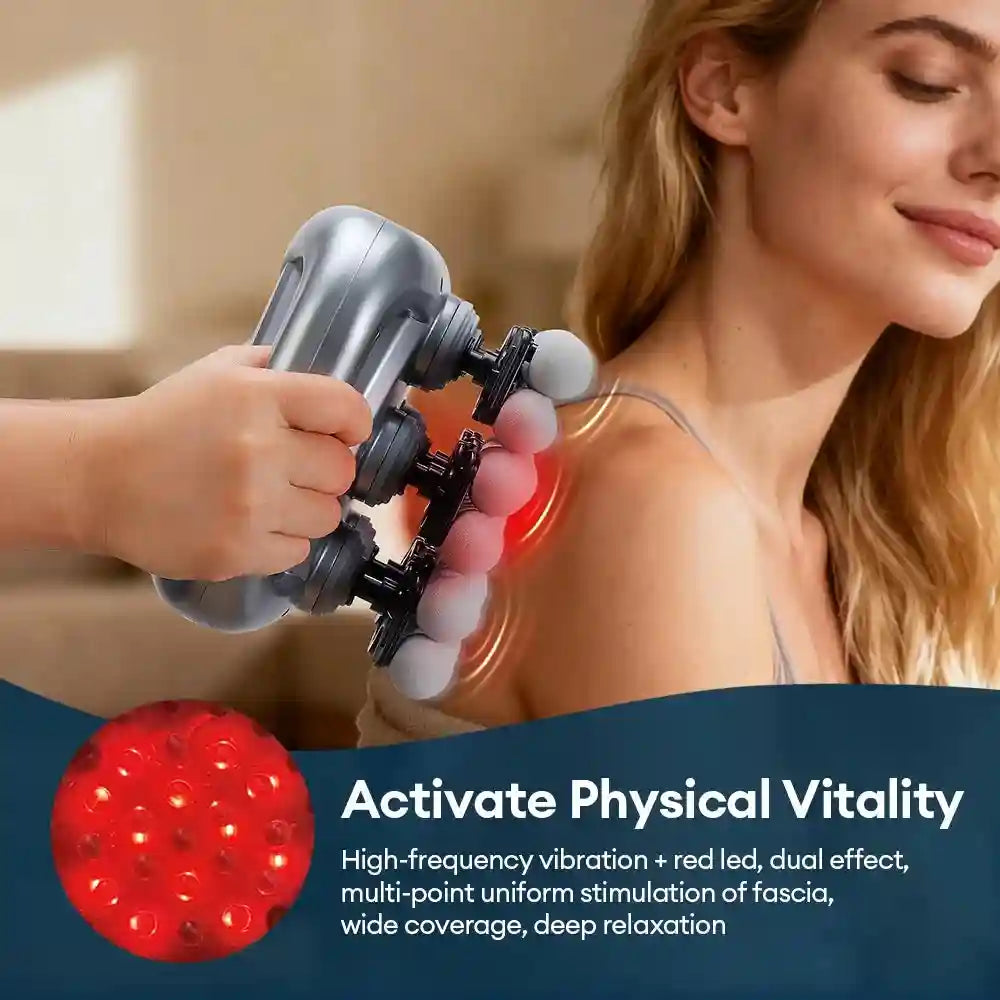 Fascia Gun 48-Head Deep Tissue Percussive Massager for Muscle Recovery Fascia Gun Tidesmit