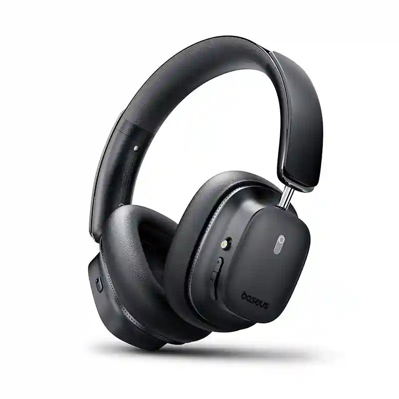 Wireless Headphones with Active Noise Cancellation & Spatial Audio - Black Black Tidesmit