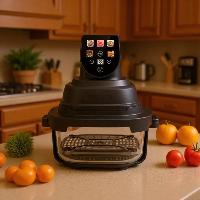 Color Screen Visible Air Fryer Glass Liner Chips Maker Multifunctional Home Oven