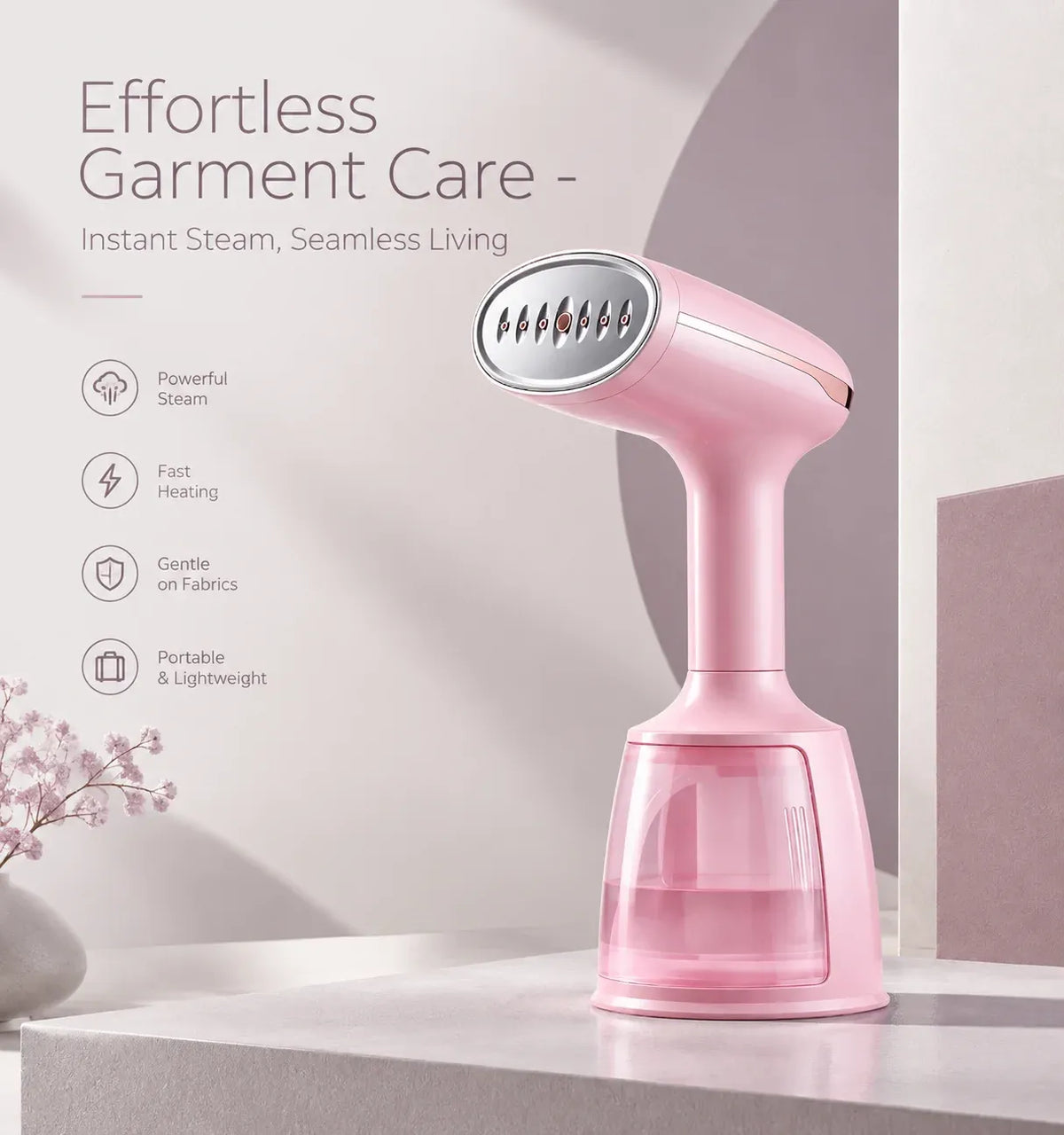 Obovay Handheld Garment Steamer 1200W 220ml