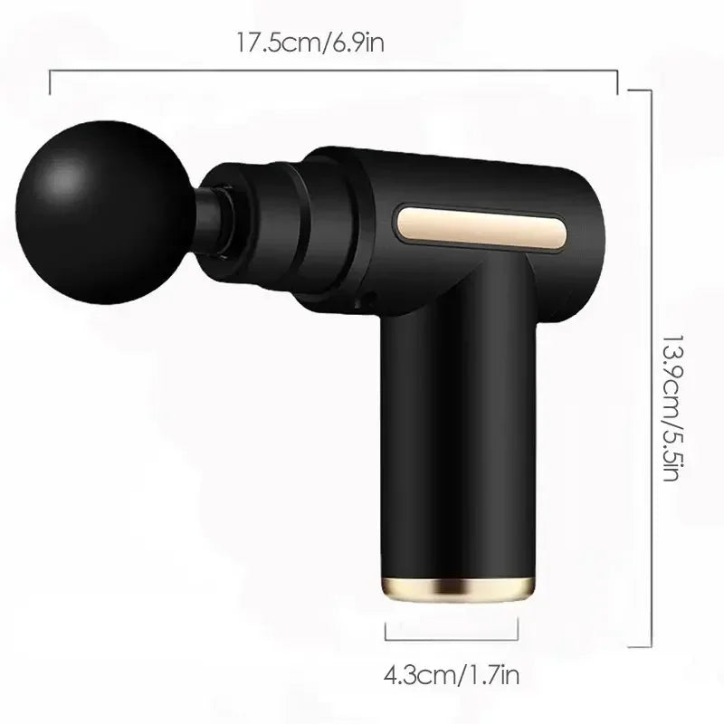 Portable Massage Gun: Deep Tissue Percussion Tool for Muscle Recovery Relaxation Treatment Tidesmit