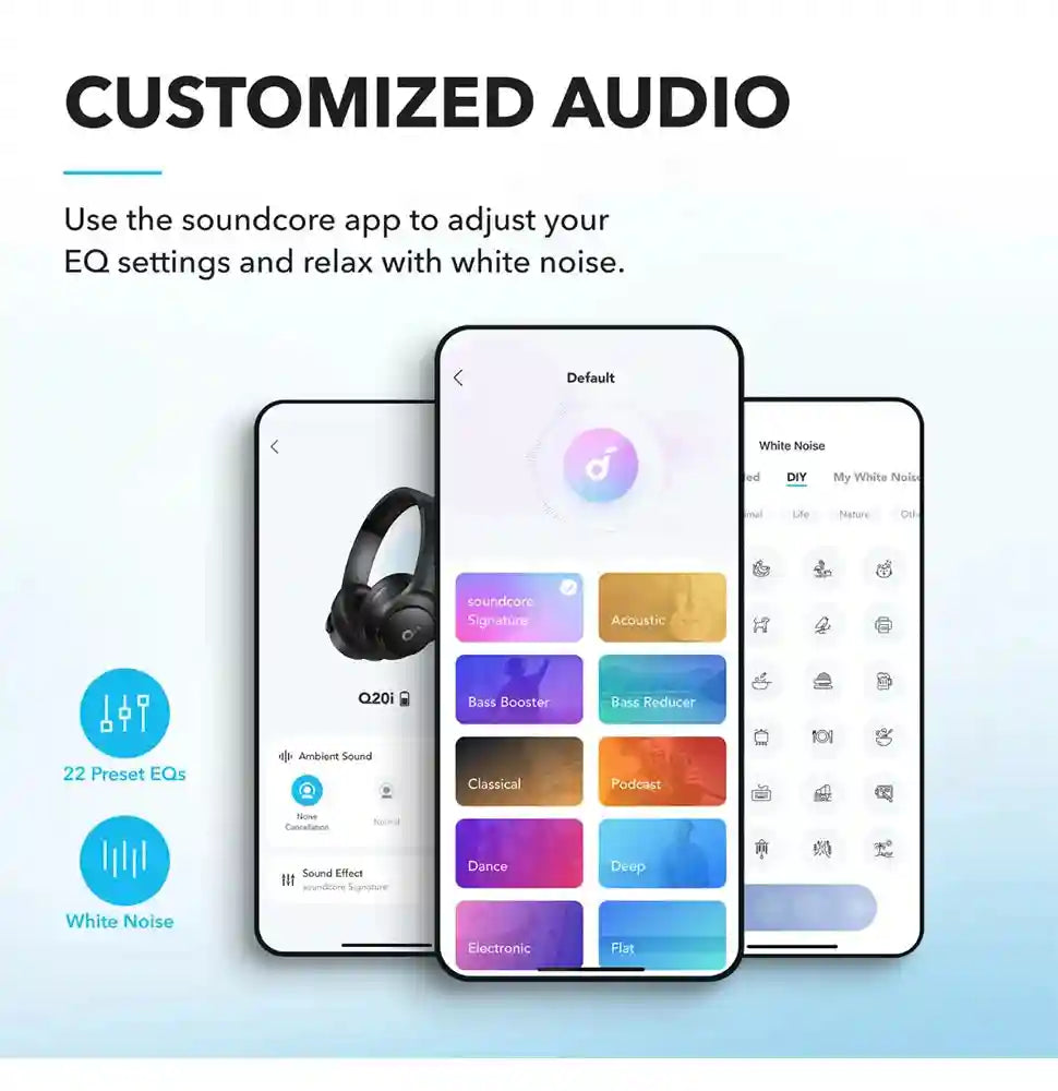 Wireless Headphones with Active Noise Cancellation & Low Latency Audio Tidesmit