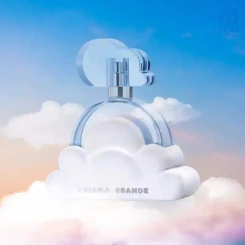 Ariana Grande Cloud Eau de Toilette: 100ml women’s perfume in iconic white cloud bottle, long-lasting floral fragrance.