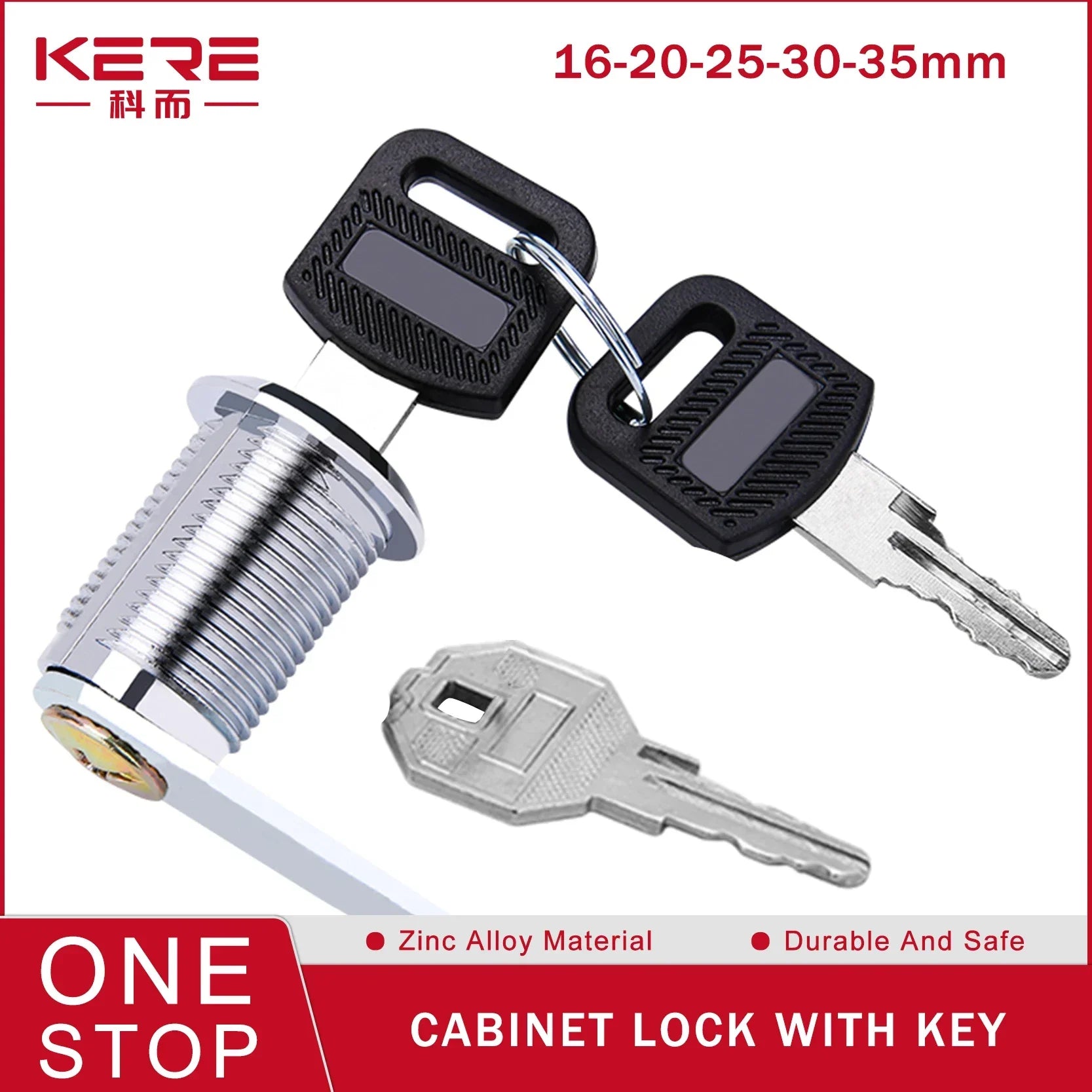 5/20/100SETS 16mm 20mm 25mm 30mm 35mm Metal Rotary Key Switch Push Button Lock Switch Latching Cylinder Cabinet Security Locker