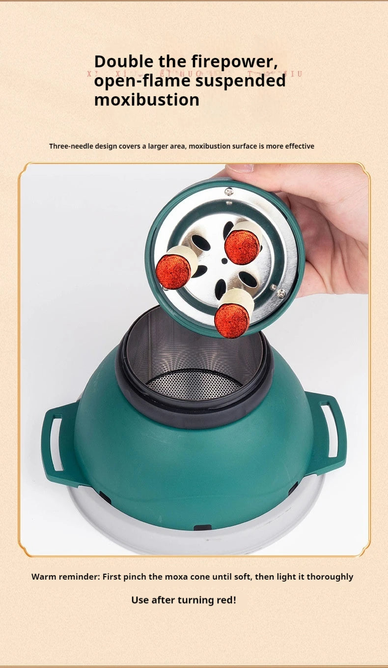 Smokeless Moxibustion Jar: Portable Muscle Relief & Heat Therapy Tool Back Massage Instrument Tidesmit