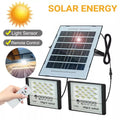 144LED Solar Light High bright 2 Head Flood Light Waterproof IP67 Outdoor Garden Wall Light With Aluminum Solar Panel For Garden