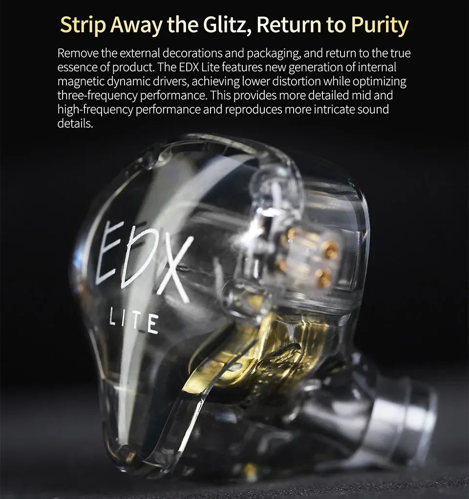 Tidesmit EDX Lite HiFi Bass In-Ear Monitors with Microphone Tidesmit