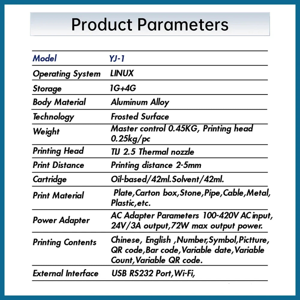12.7mm Industrial Online TIJ 2.5 Inkjet Printer for Conveyor Belt Marking Systems Barcode Batch Number Date Logo Coding Machine