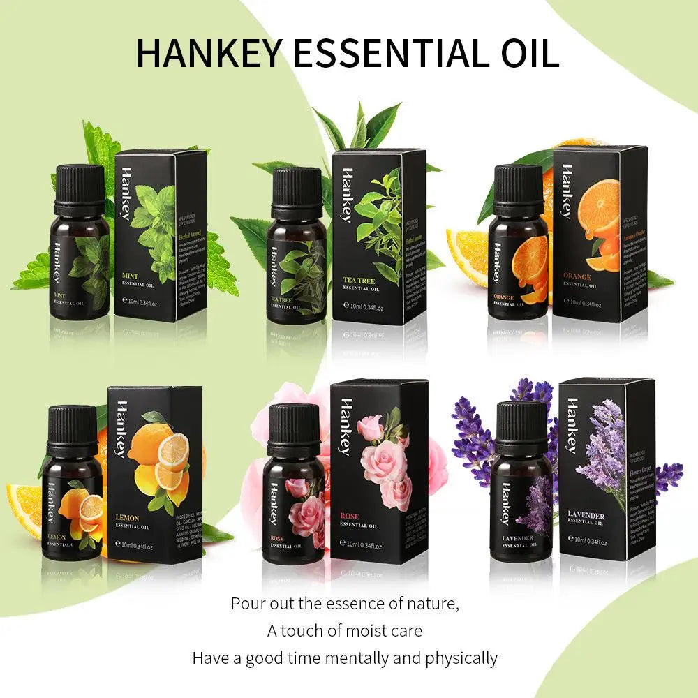 12 Flavors 10ml Essential Oils for Aroma Diffuser Air Humidifier Home Water-soluble Lavender Vanilla Orange Olive Fragrance Oil