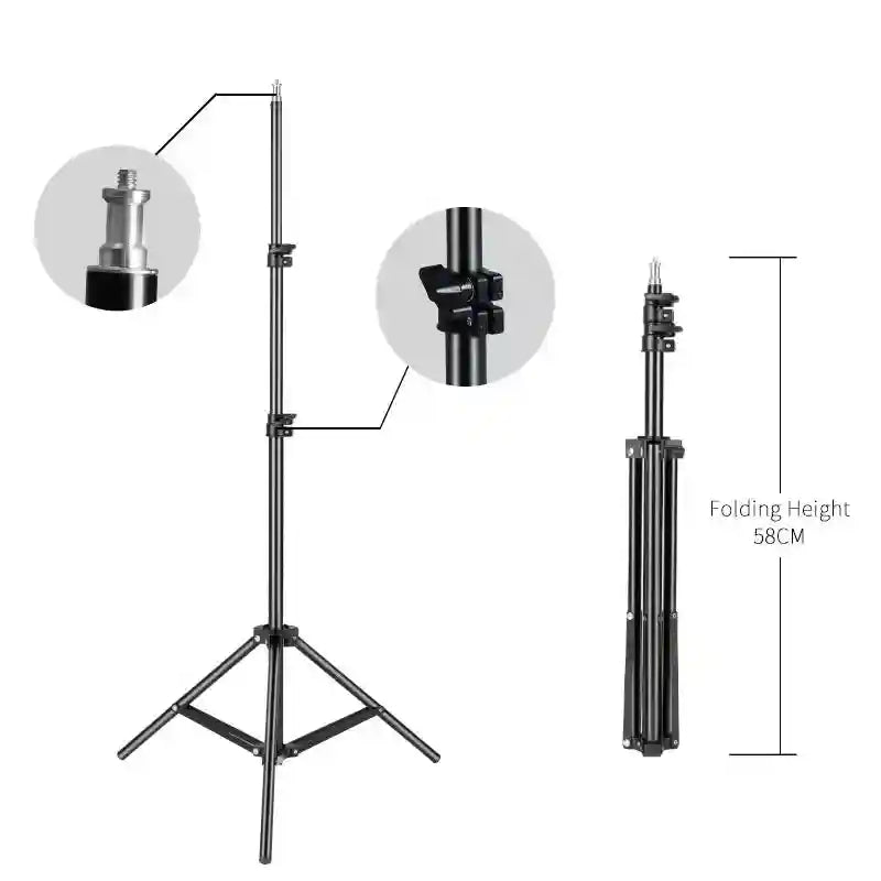 18 Inch LED Ring Light with Adjustable Tripod Stand for Content Creation Tidesmit