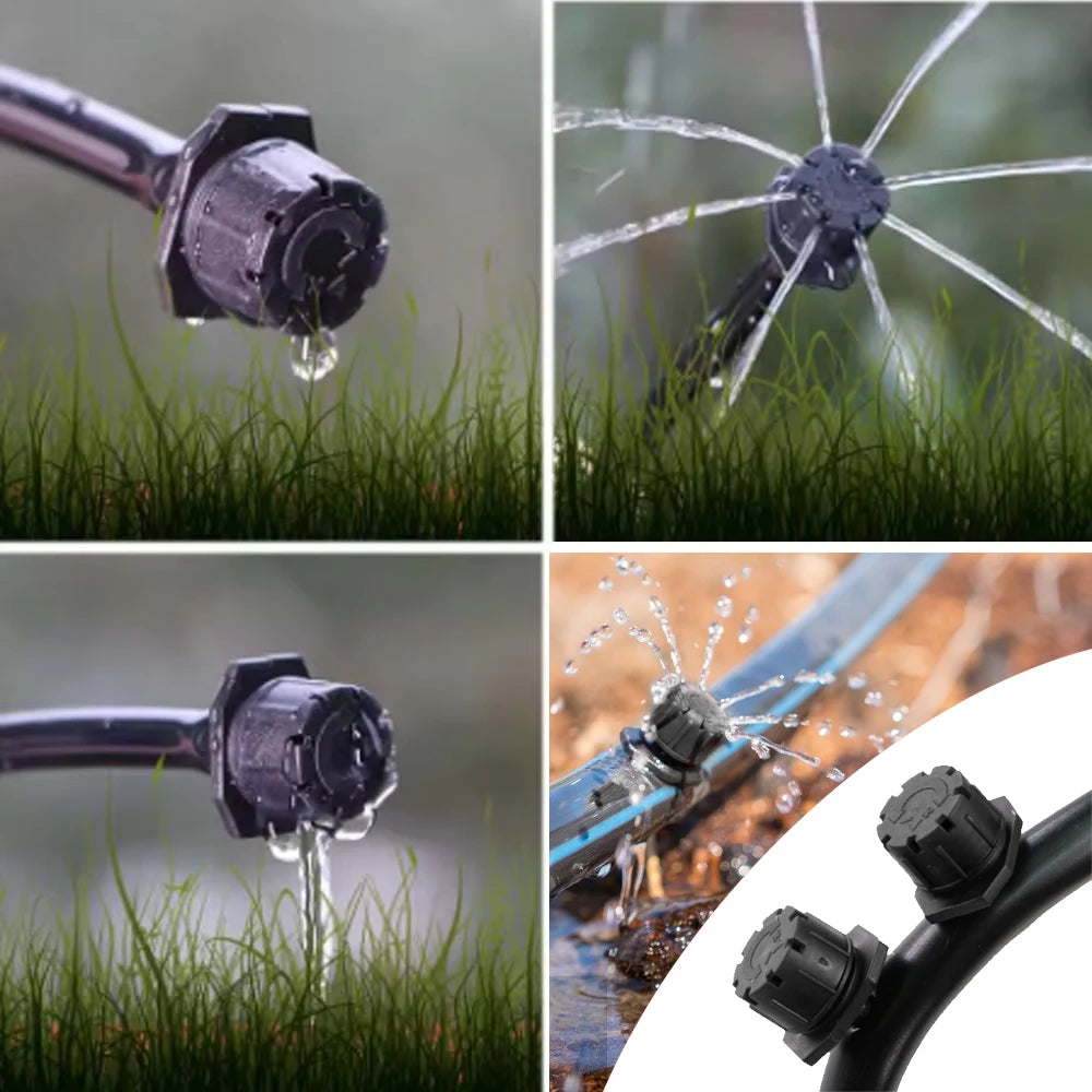 30-10m Zigbee Garden Irrigation System Adjustable Drip Watering Kit Tuya Smartlife App compatible Timer Controller 1/4'' Hose