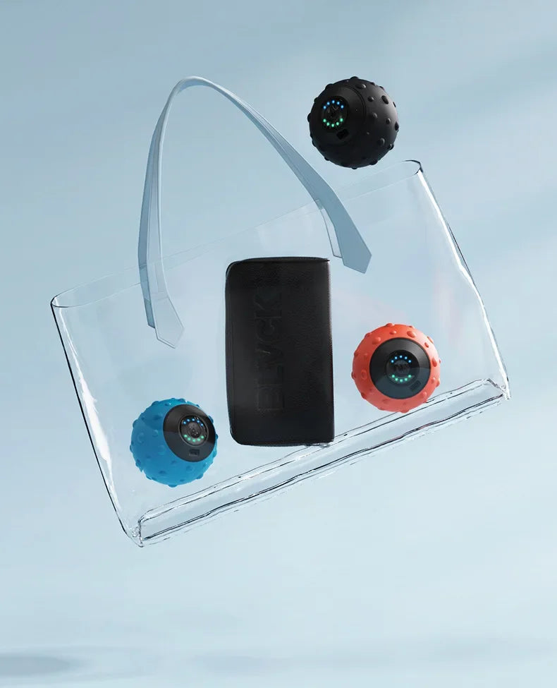 Vibrating Massage Ball for Muscle Recovery - Portable Therapy Tool Relaxation Treatment Tidesmit