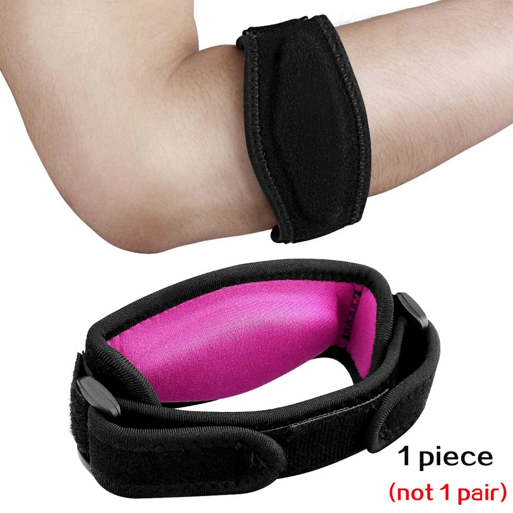 1 PCS Tennis Elbow Brace for Tendonitis, Forearm Brace Support Band with Compression Pad and Elbow Strap Wrap for Golfers Unisex