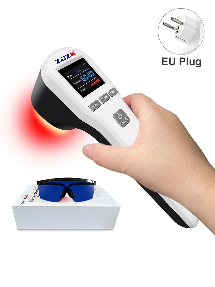 Cold Laser Therapy Device for Pain Relief | 808nm & 650nm Laser Body Shaping Massage Equipment EU Plug-Multicolor China