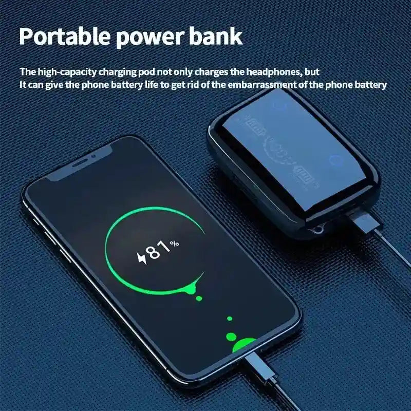 Wireless Bluetooth Gaming Earbuds with Active Noise Cancellation - Black Tidesmit