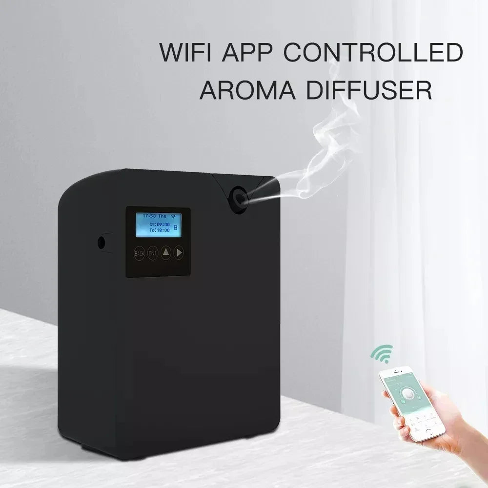 Aroma Diffuser Home Perfume Scent Machine Fragrance Air Freshener Essential Oil Waterless Flavoring Timer WIFI Bluetooth Control