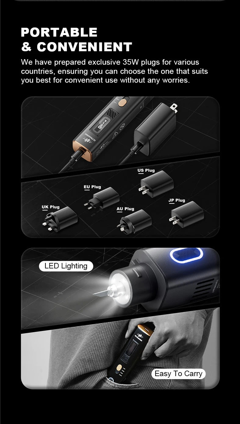 Pro European Standard Ultrasonic Cutter Plastic Acrylic Engraving Knife Handheld High-Power Cutting DIY Tool Utility Knife Saw