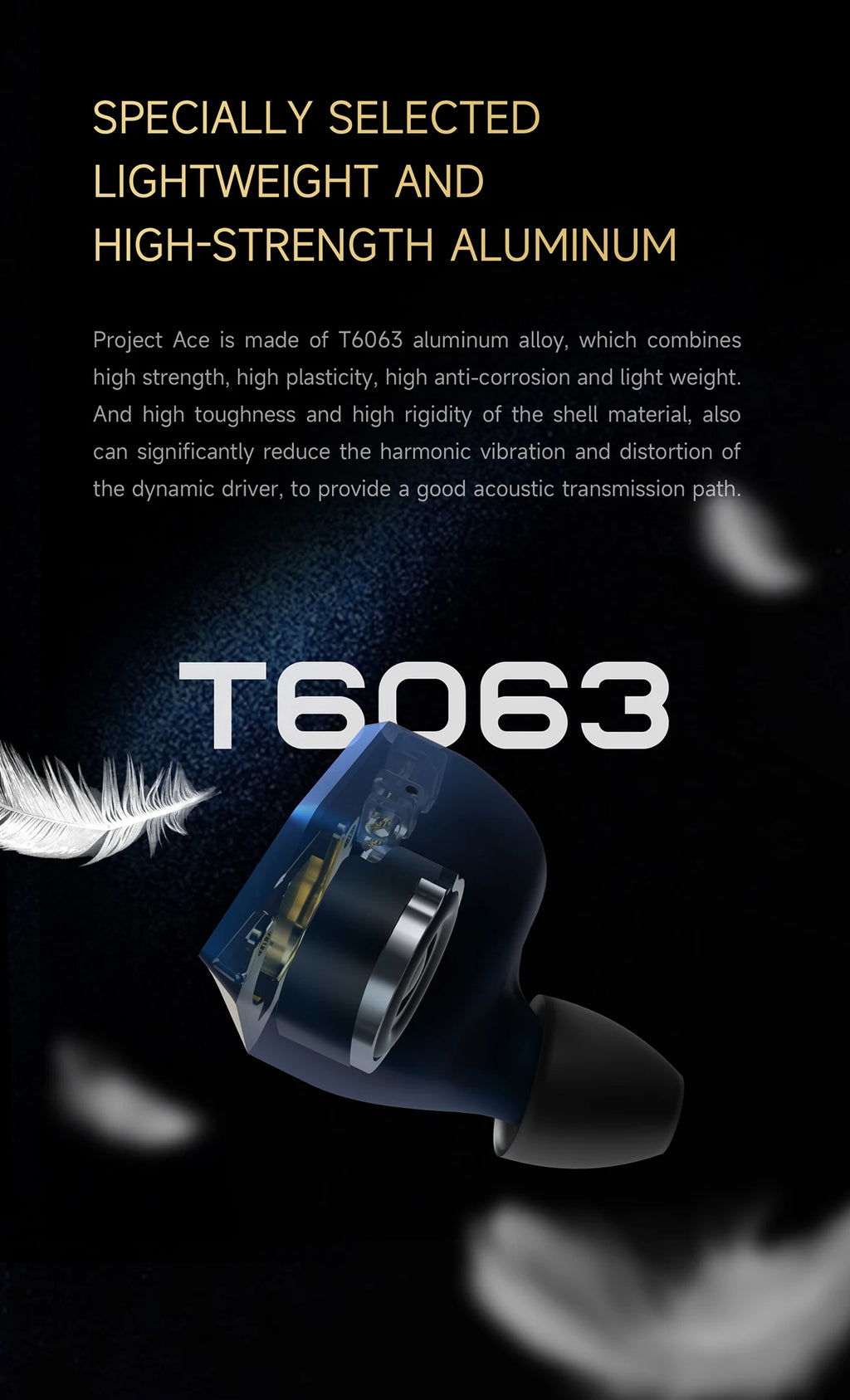 HiBy Project Ace IEMs | Beryllium-Plated Dynamic Driver HiFi Earbuds Tidesmit