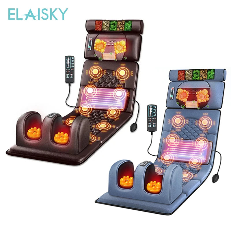 Electric Massage Mattress with Heat Therapy for Full Body Relief Massage Chairs Tidesmit