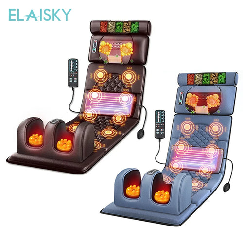 Electric Massage Mattress with Heat Therapy for Full Body Relief Massage Chairs Tidesmit
