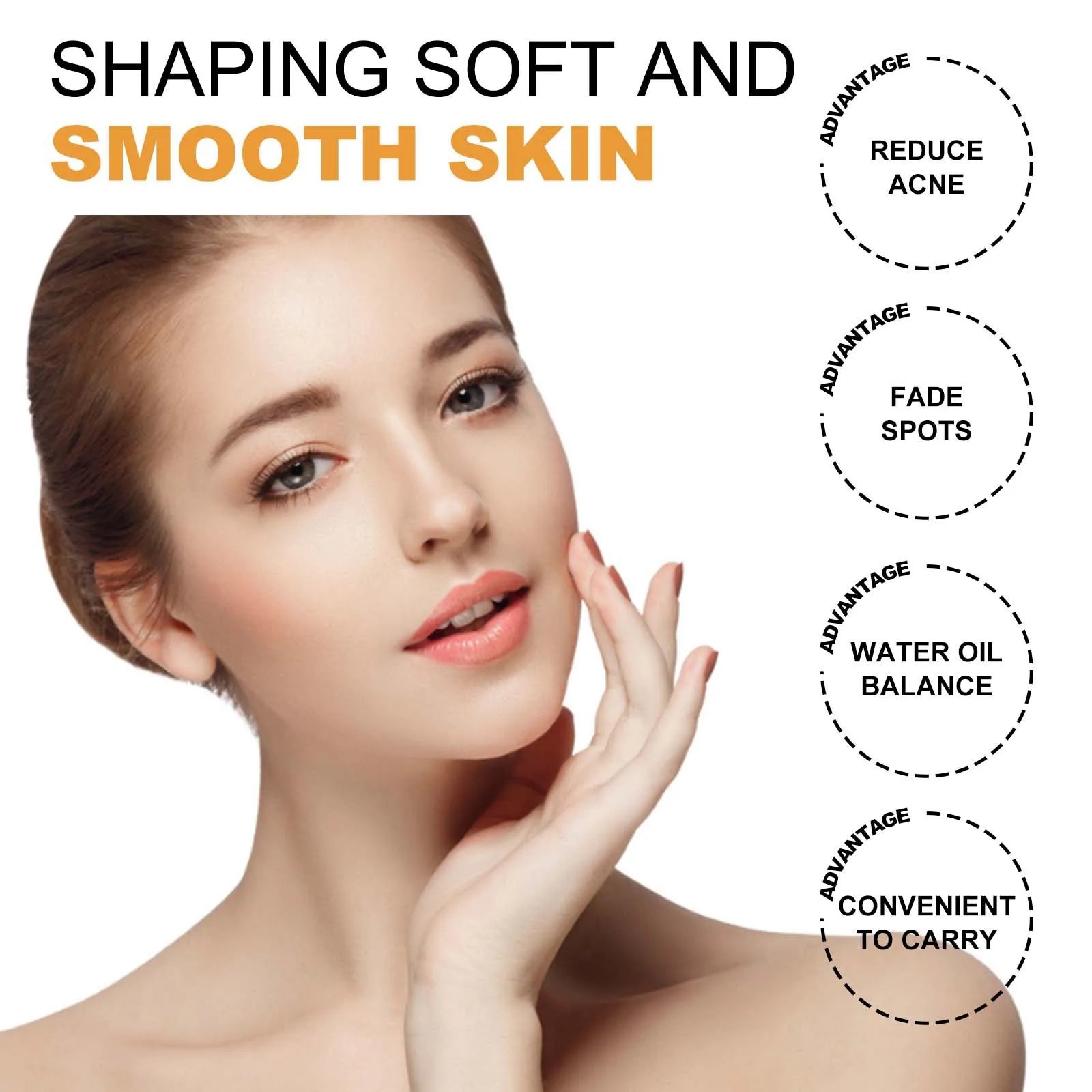 Turmeric Exfoliating Pads for Face Brightening - 55 Pcs Vegan Formula Scrubs Treatments Tidesmit